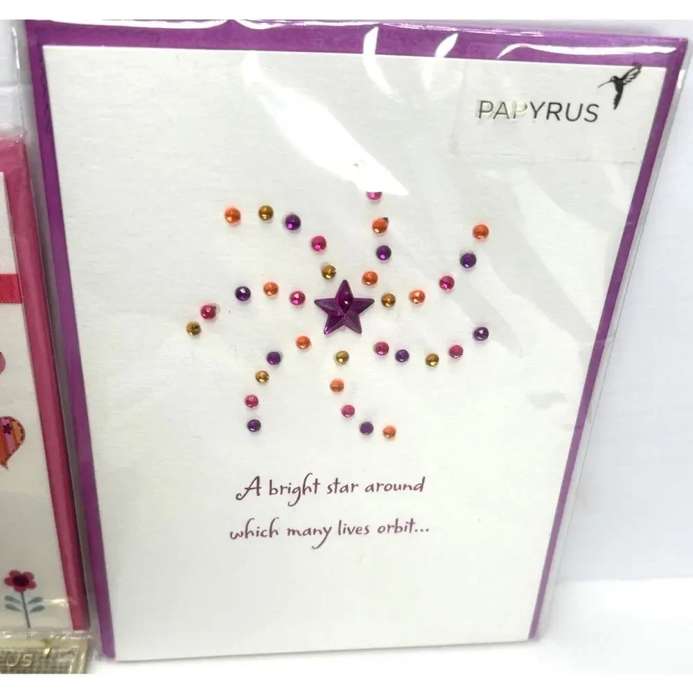 Lot of 5 Papyrus Mother's Day Cards, for Mom, Mommy to be 3D NEW